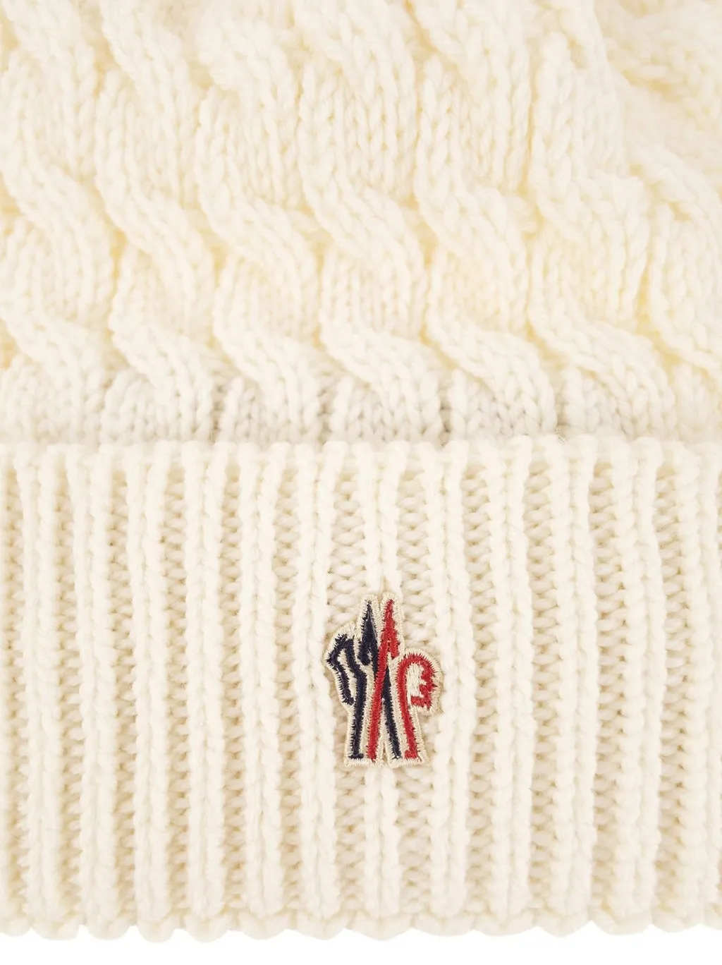 Moncler Grenoble Pompom Cable Knit Beanie