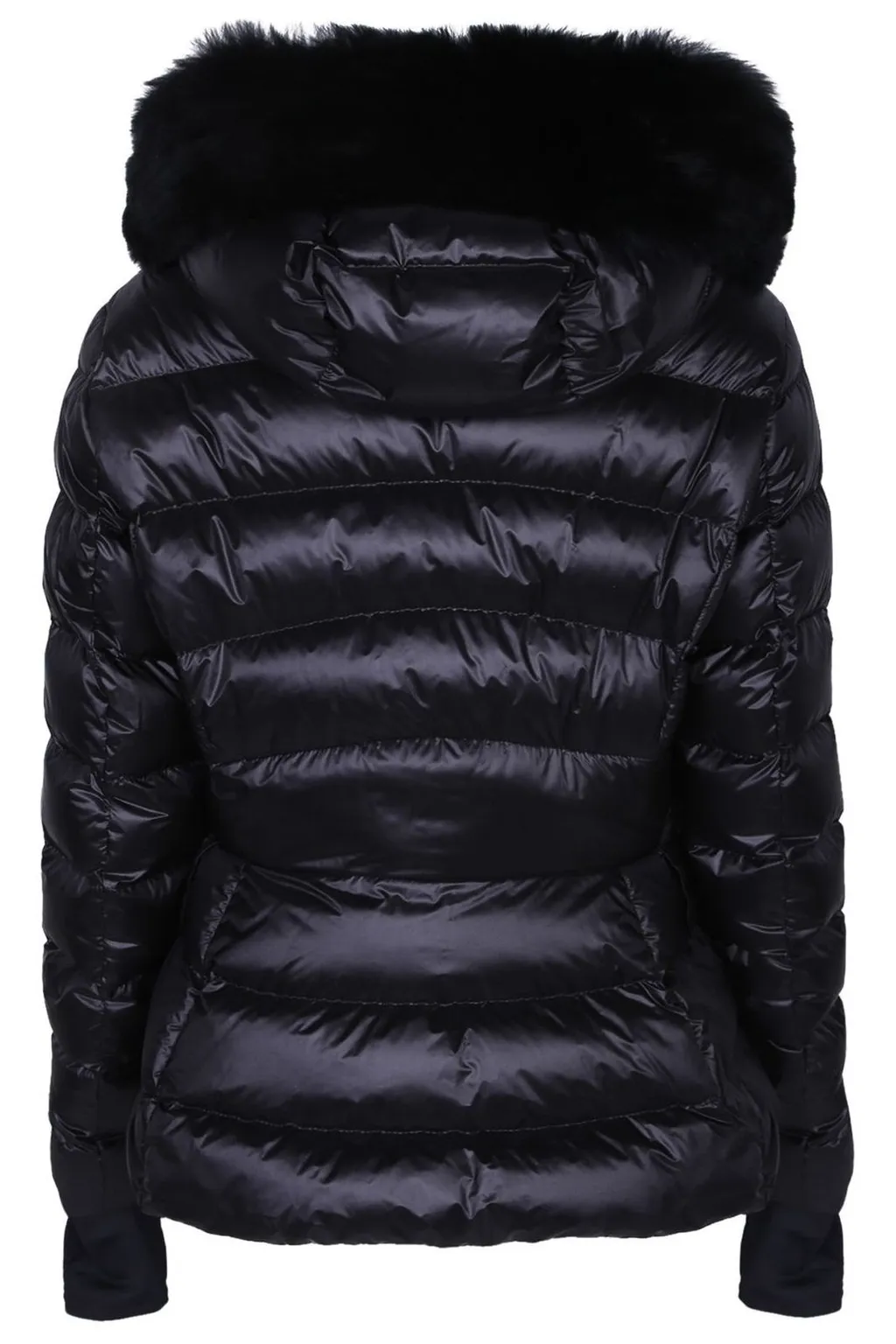 Moncler Grenoble Armoniques Hooded Shearling-Trimmed Down Ski Jacket