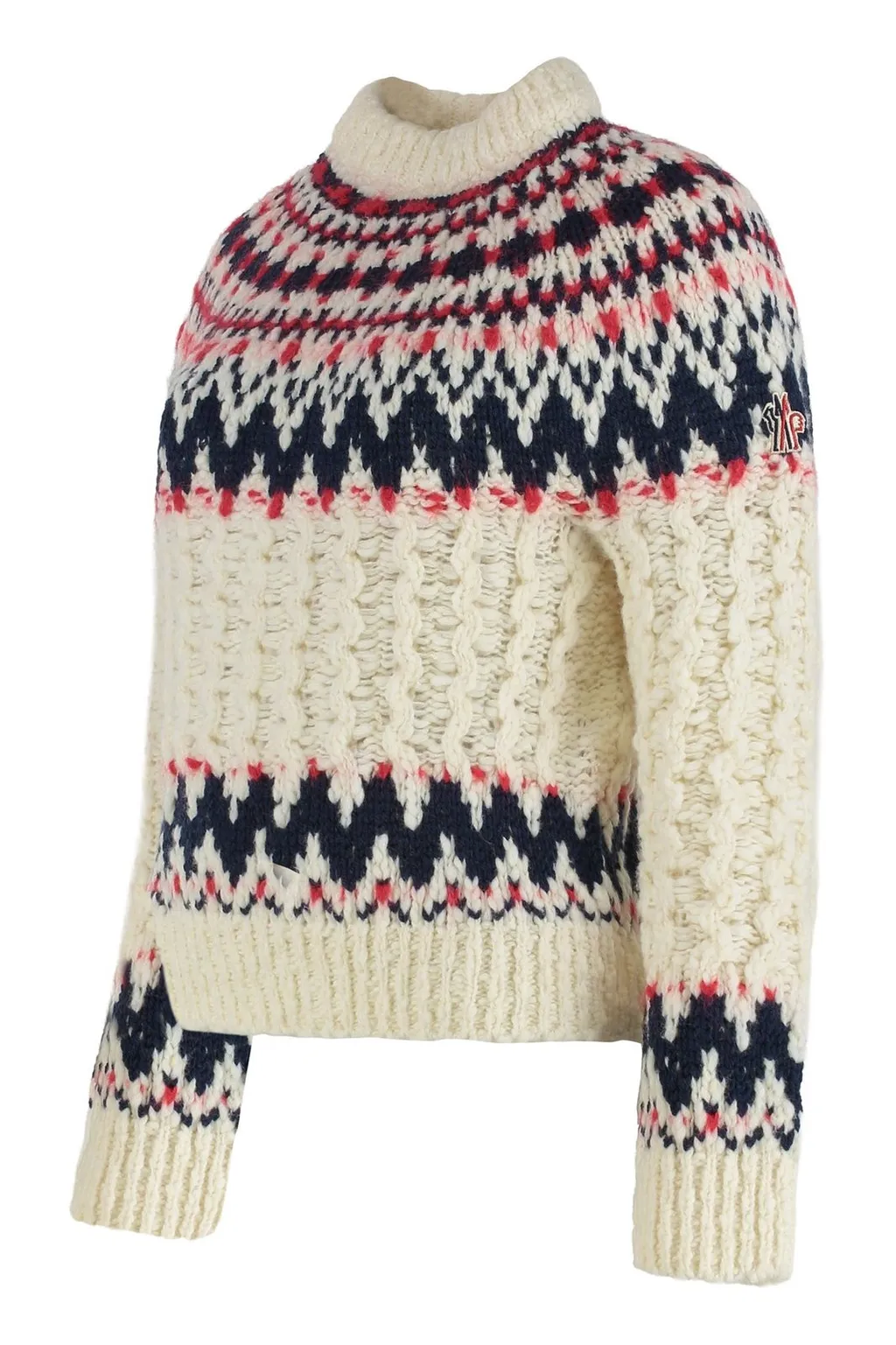Moncler Grenoble Geometric Jacquard Crewneck Jumper