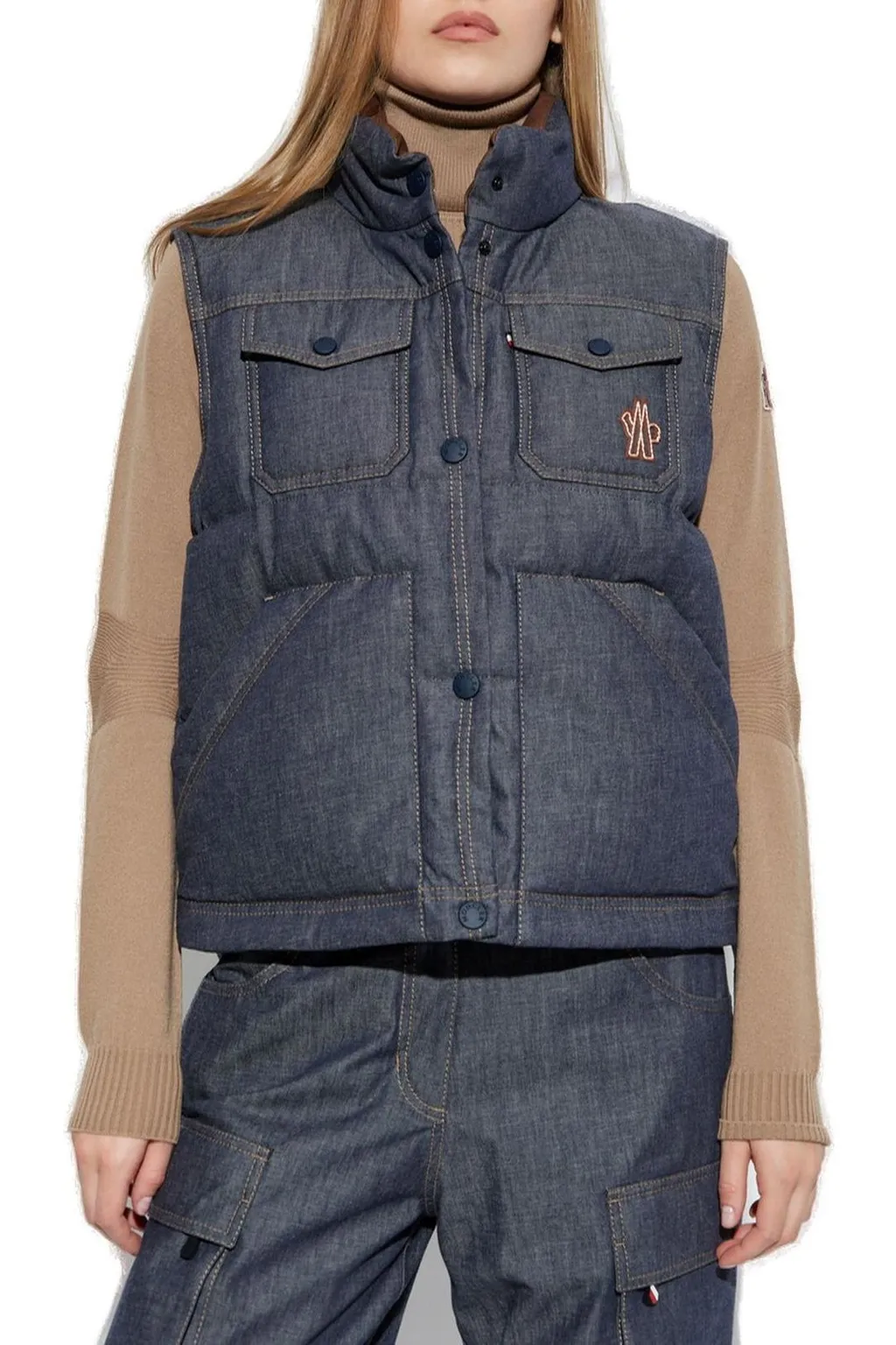 Moncler Grenoble Apres Logo Patch Ski Gilet