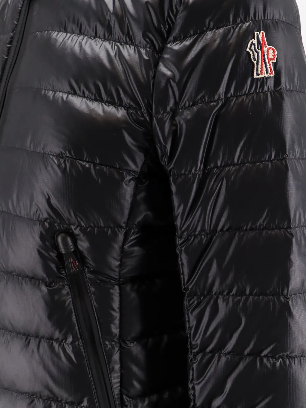 Moncler Grenoble Logo Embroidered Zip-Up Jacket