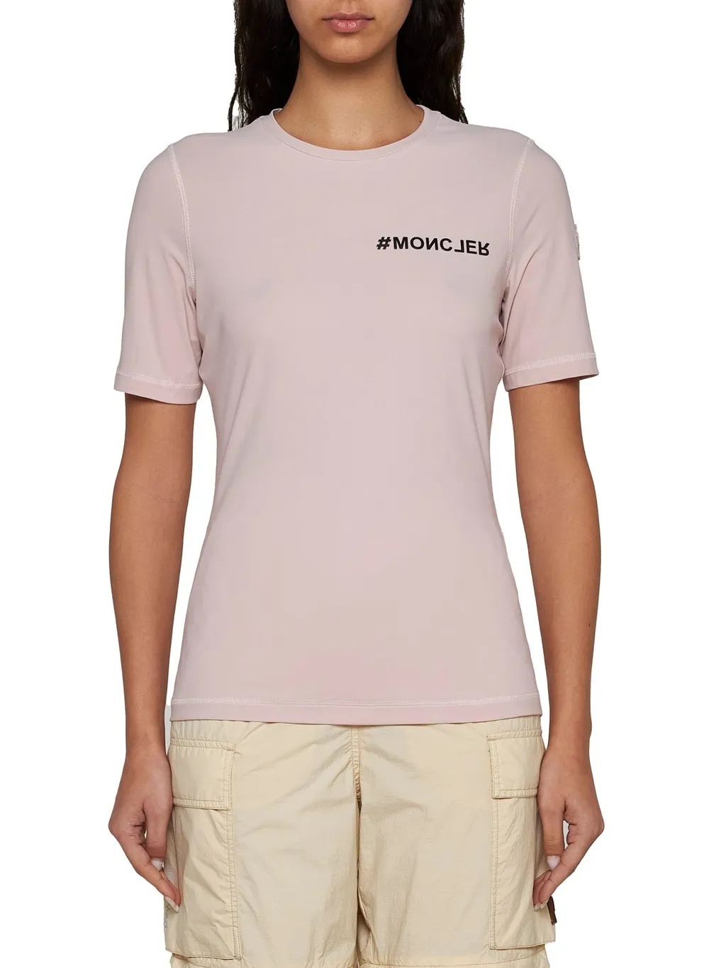 Moncler Grenoble Logo Patch Crewneck T-Shirt