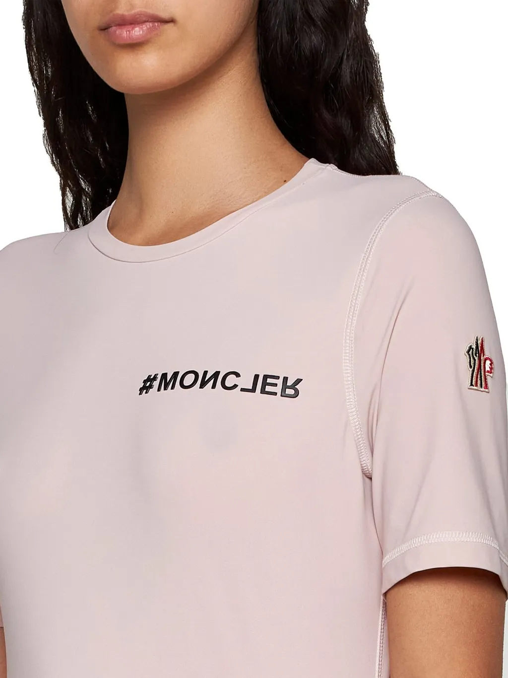 Moncler Grenoble Logo Patch Crewneck T-Shirt