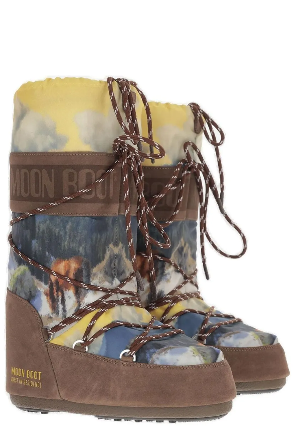 Moon Boot Icon Postcard Lace Snow Boots