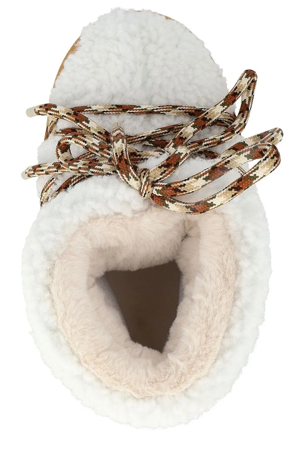Moon Boot Logo Printed Shearling Lace-Up Boots