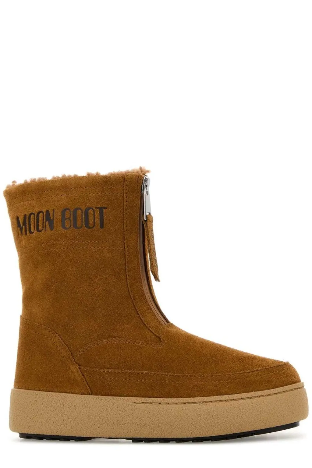 Moon Boot Logo Printed Zip Detail Boots