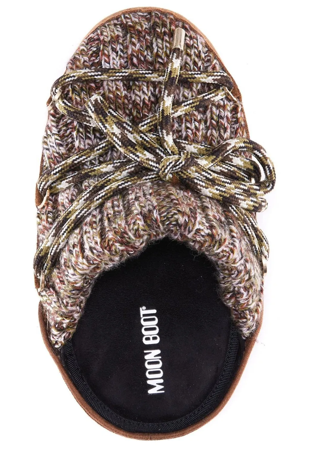 Moon Boot Round Toe Lace-Up Mules