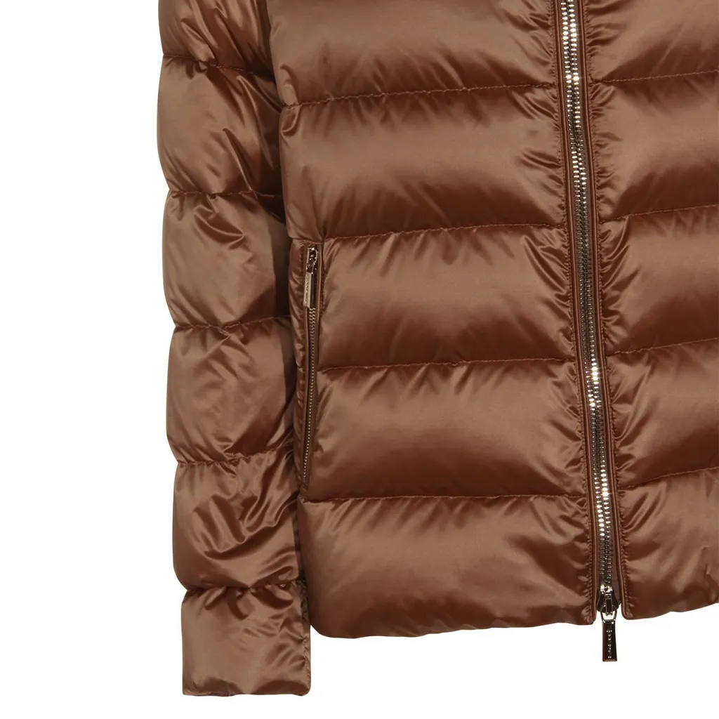 Moorer High Neck Zip-Up Jacket