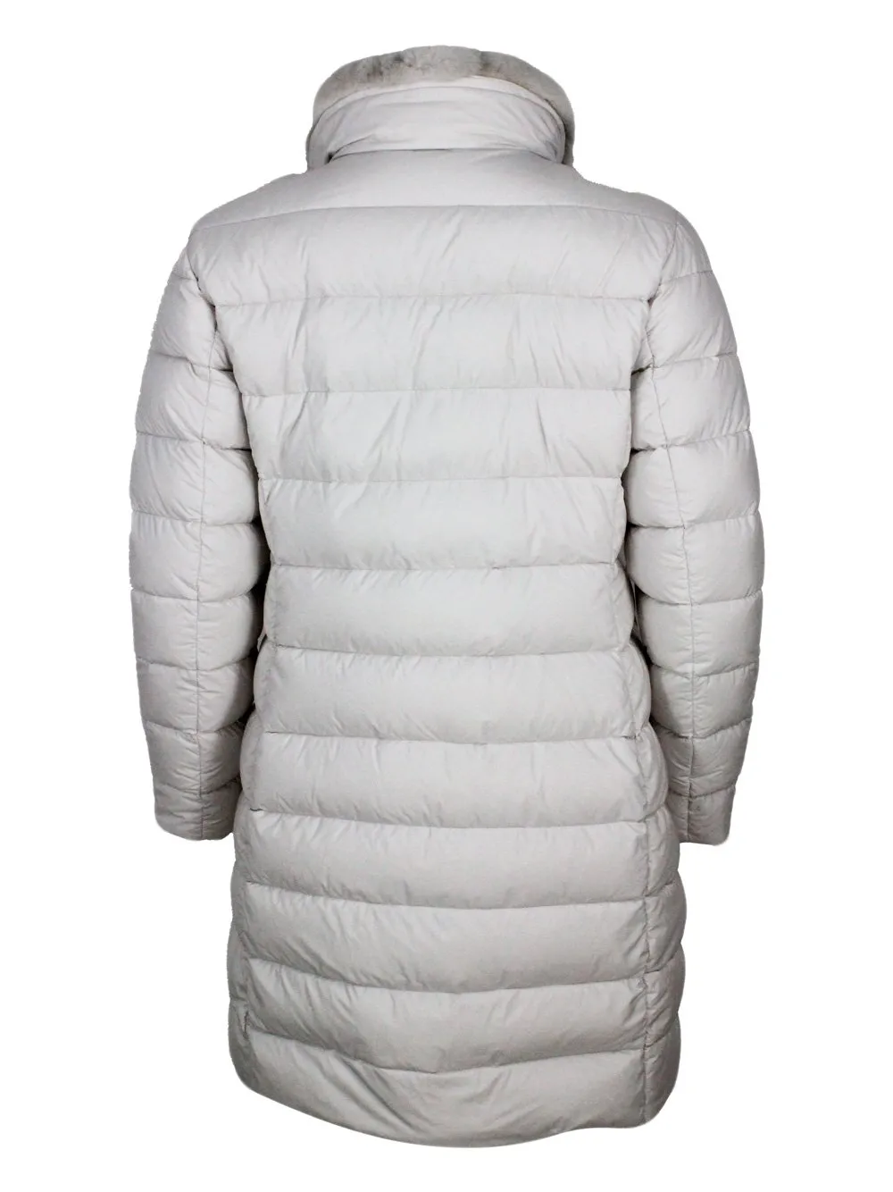 Moorer Longan High-Neck Double-Breasted Padded Coat