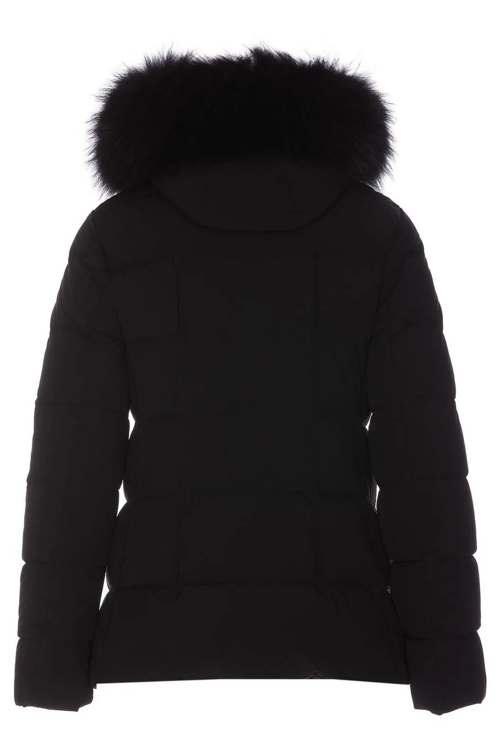 Moorer Kilie-Fur-Kn Hooded Zipped Puffer Jacket