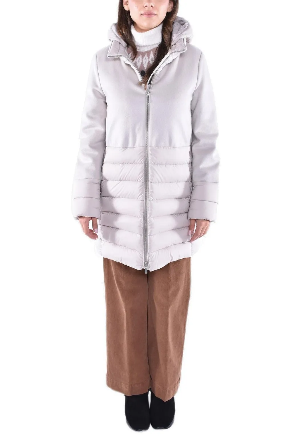 Moorer Angele Hooded Long Jacket