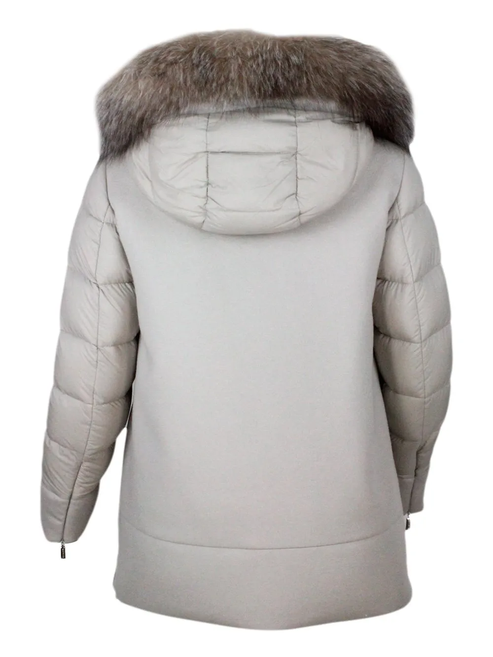 Moorer Fresiale Zipped Hooded Padded Jacket
