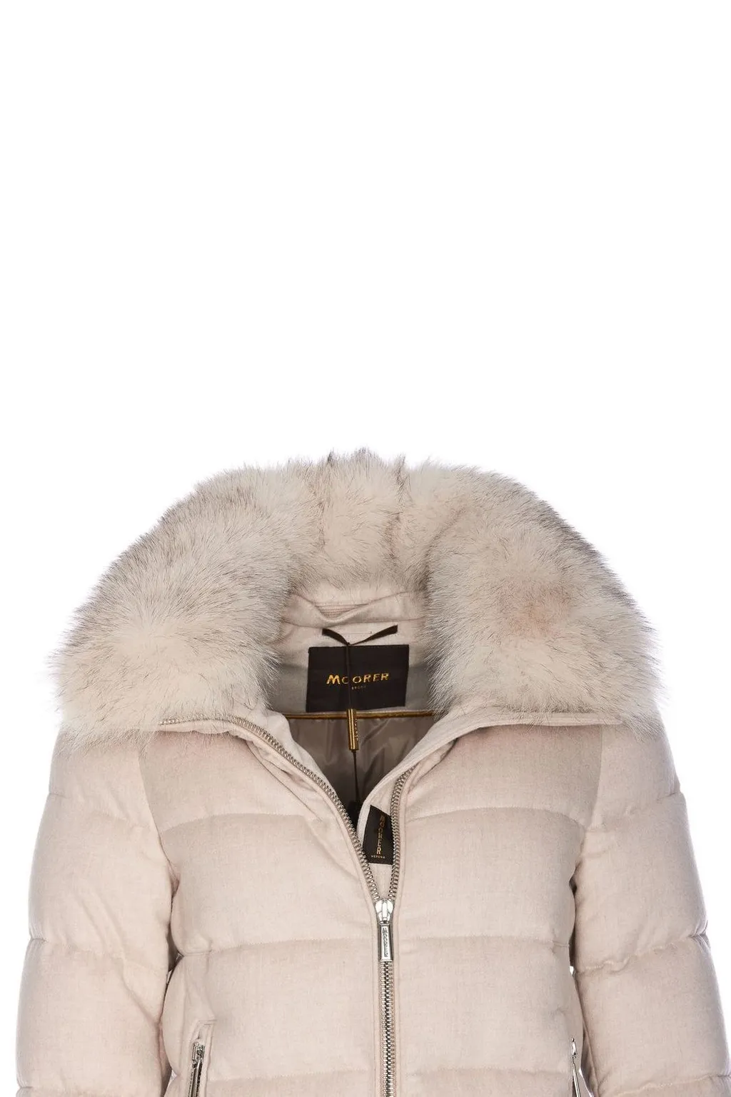 Moorer Dorado-Fur-Ls9 Zipped Padded Jacket