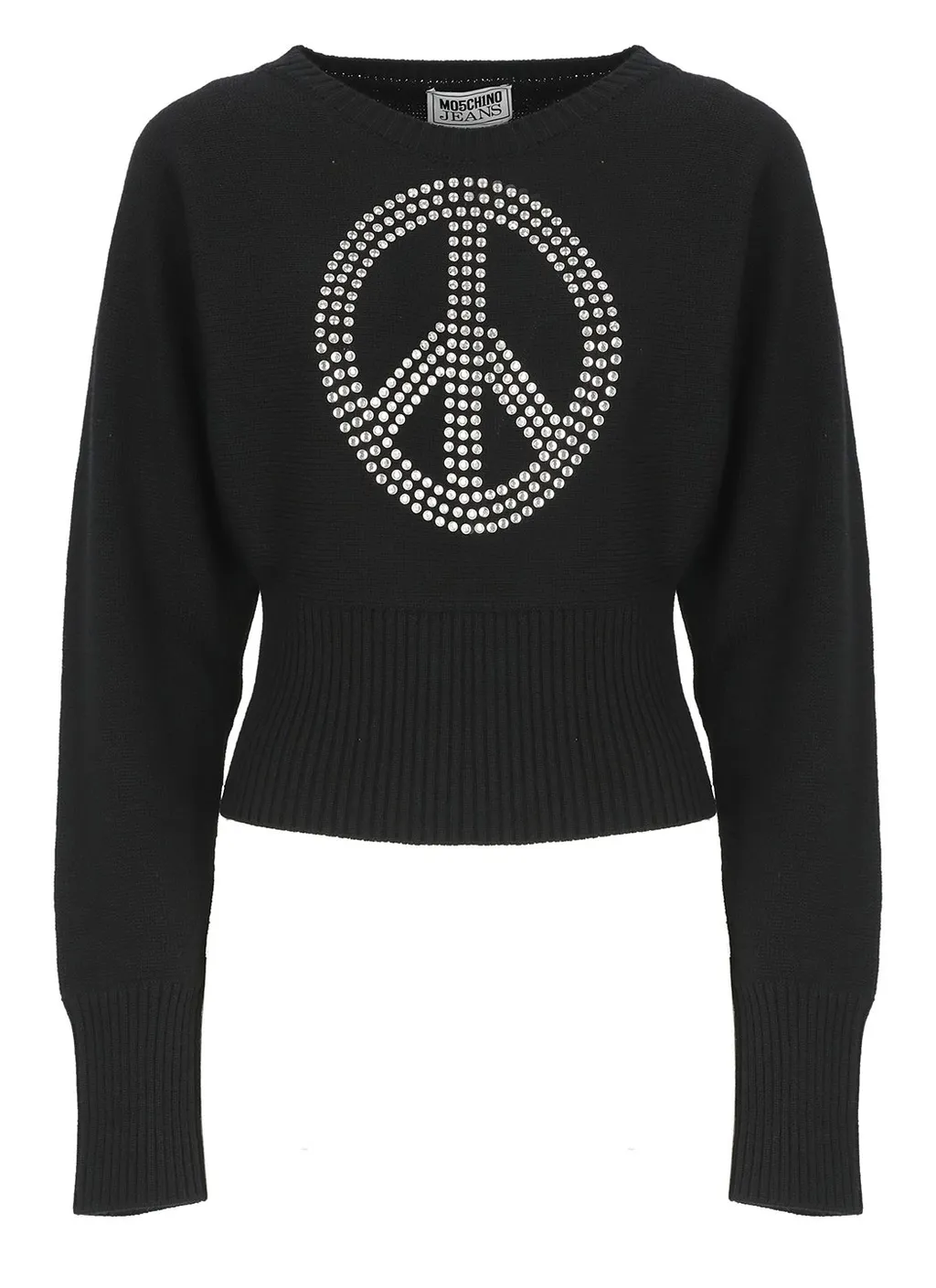 Moschino Jeans Embellished Cropped Jumper
