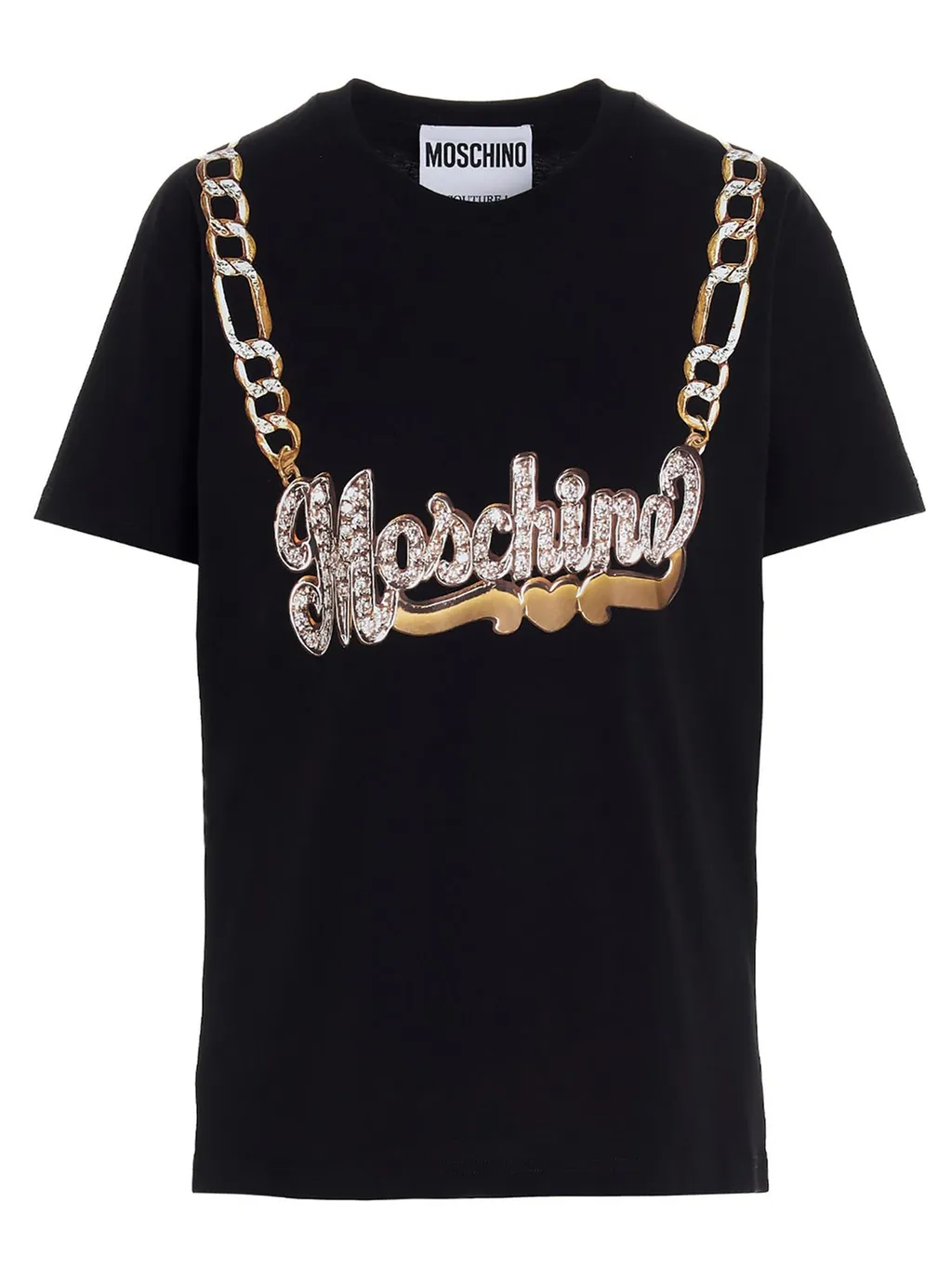 Moschino Logo Chain Printed T-Shirt