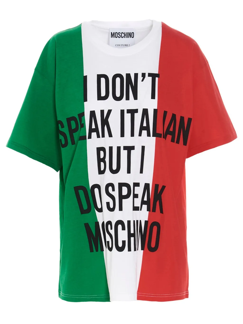 Moschino Italian Slogan Printed T-Shirt