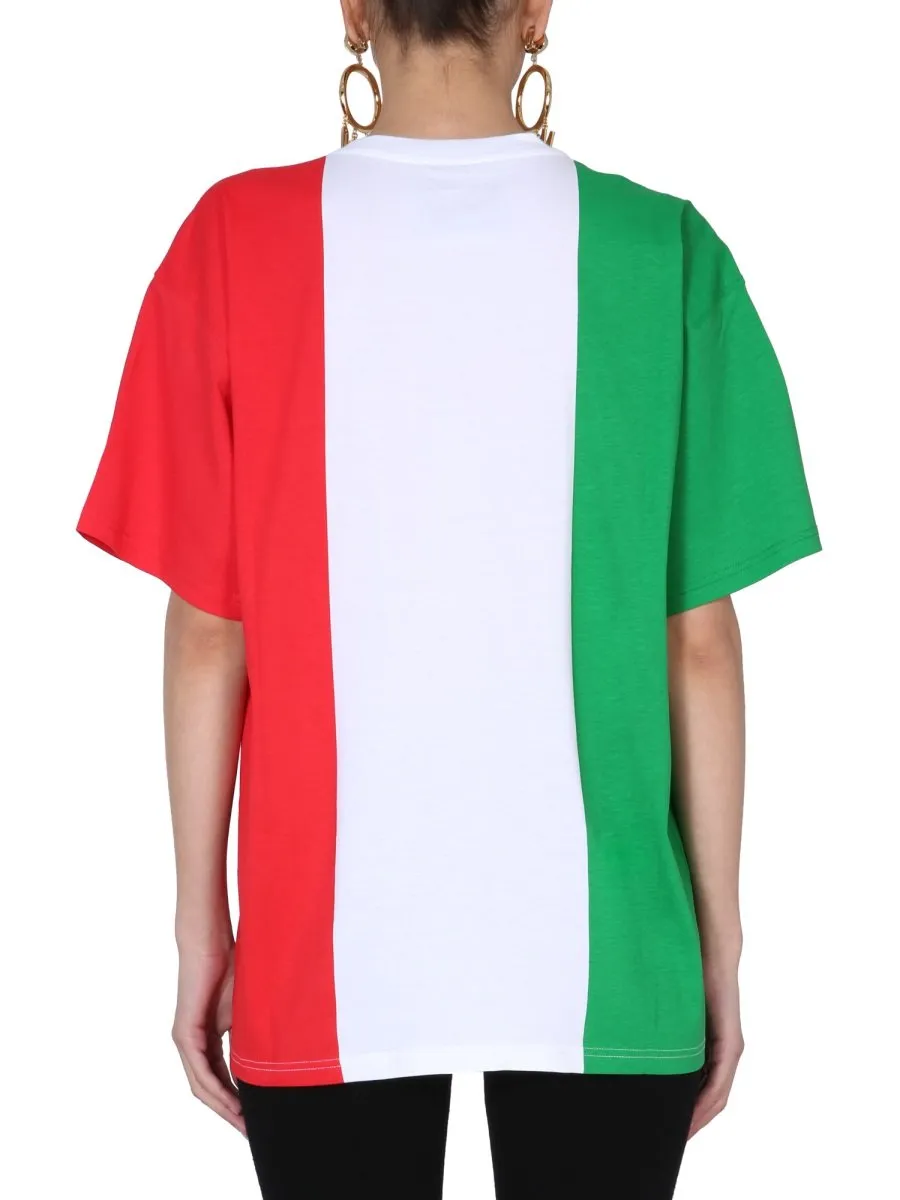 Moschino Italian Slogan Printed T-Shirt