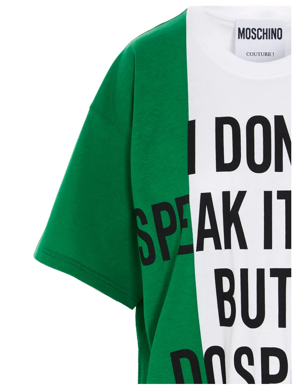 Moschino Italian Slogan Printed T-Shirt