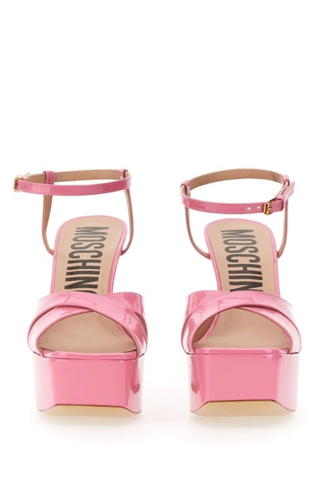 Moschino Crossover Strapped Platform Sandals