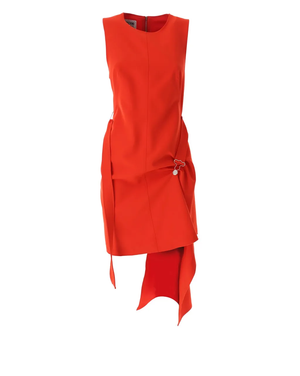 Moschino Jeans Sleeveless Asymmetric Hem Mini Dress