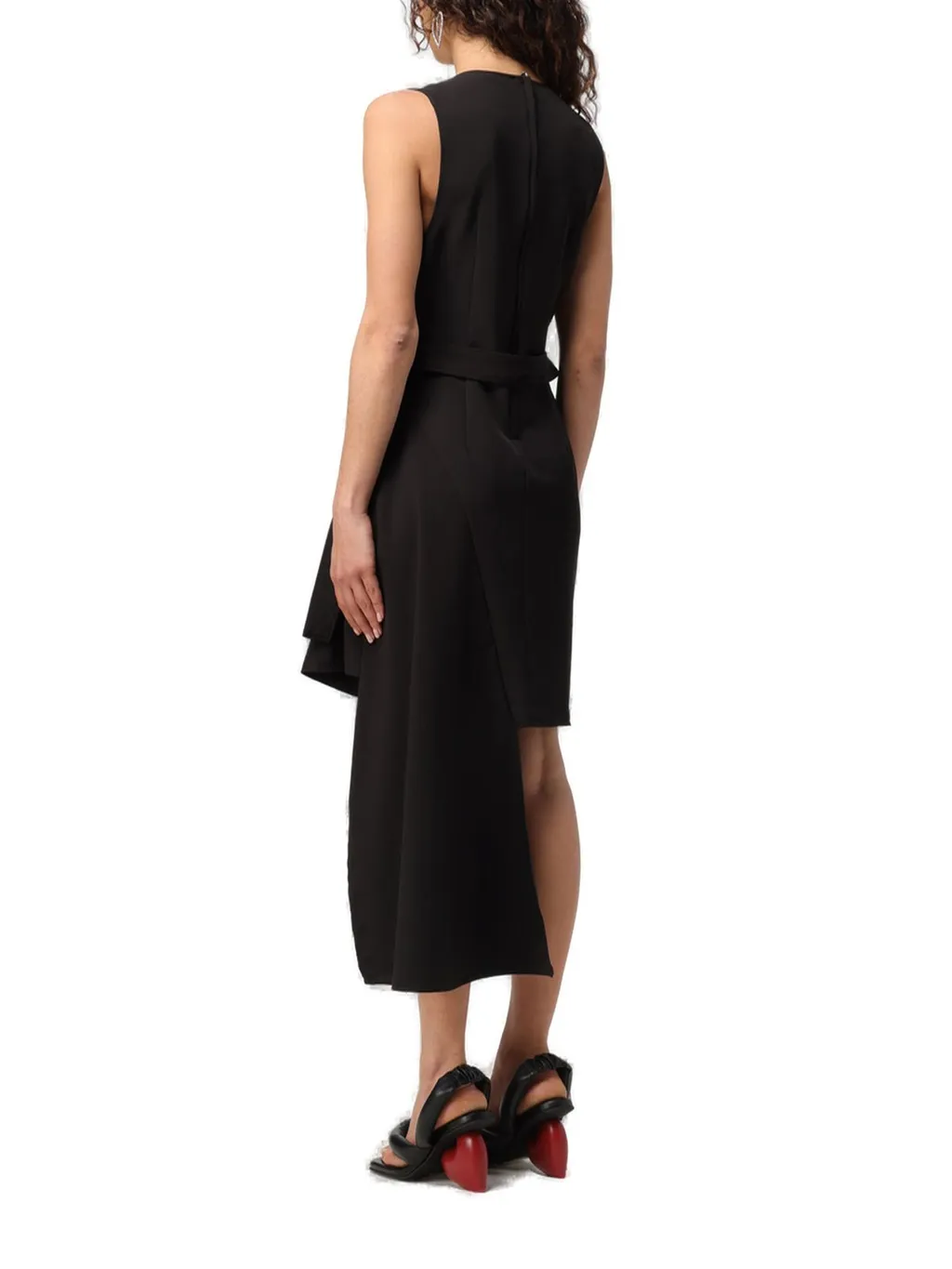 Moschino Jeans Sleeveless Asymmetric Hem Mini Dress