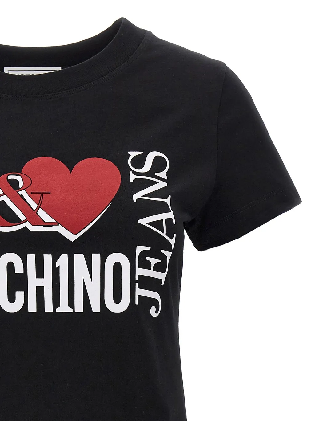 Moschino Jeans Logo Printed Crewneck T-Shirt