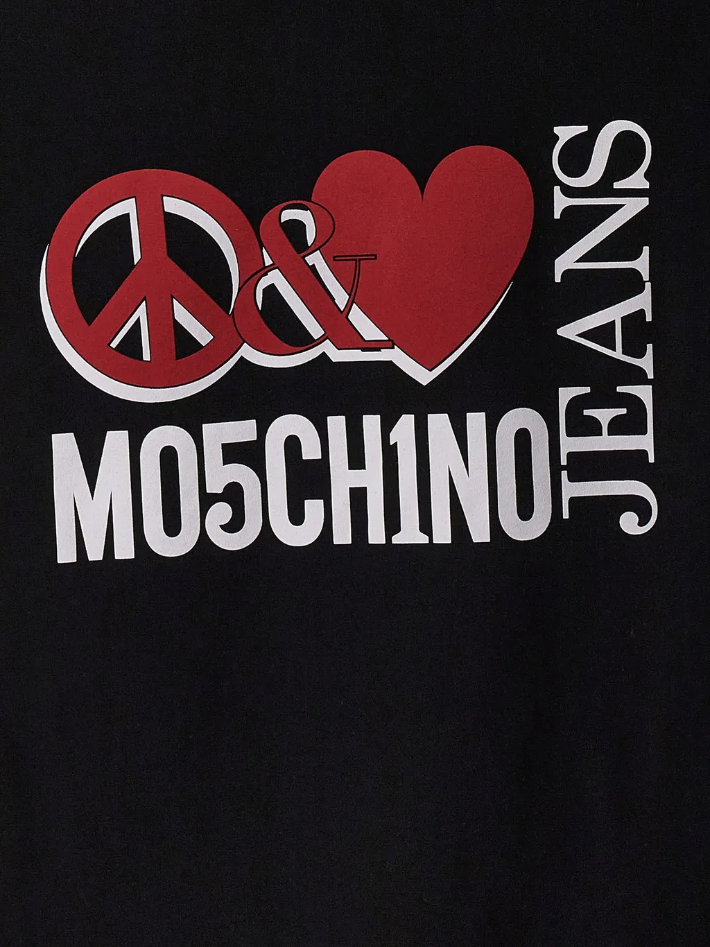 Moschino Jeans Logo Printed Crewneck T-Shirt