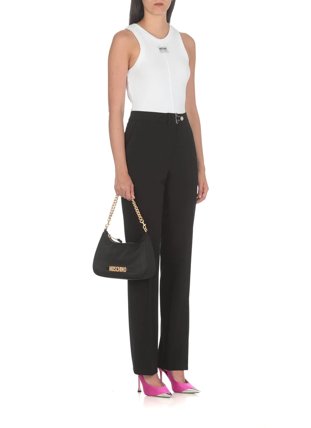 Moschino Jeans Mid Rise Flared Trousers