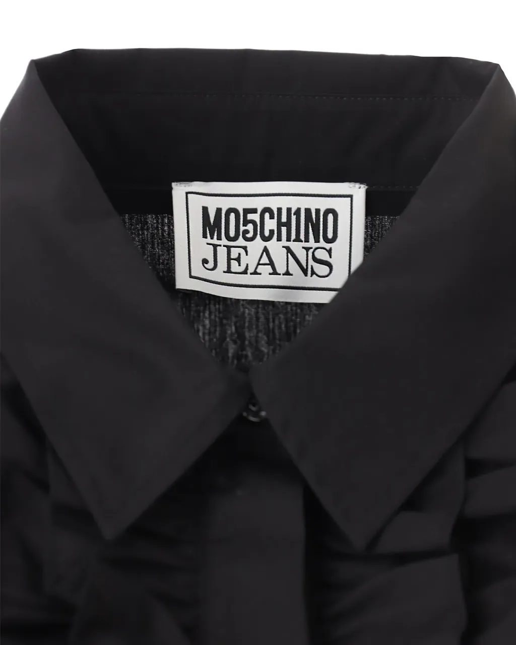 Moschino Jeans Ruffled Curved Hem Shirt