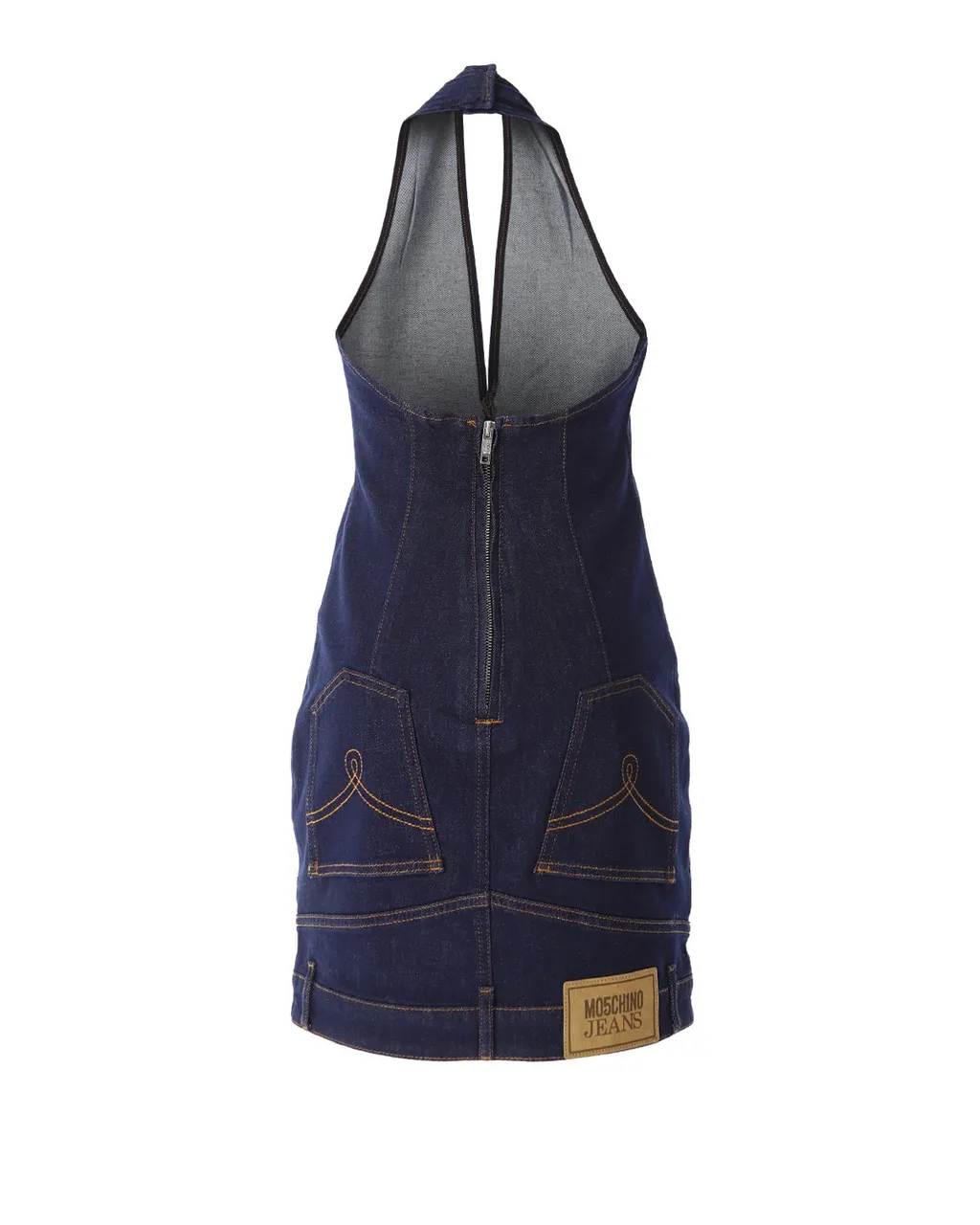 Moschino Jeans V-Neck Halterneck Mini Dress