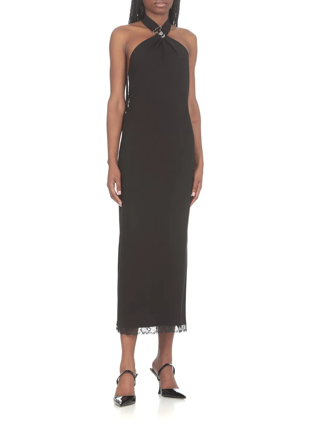 Moschino Jeans Halterneck Sleeveless Midi Dress