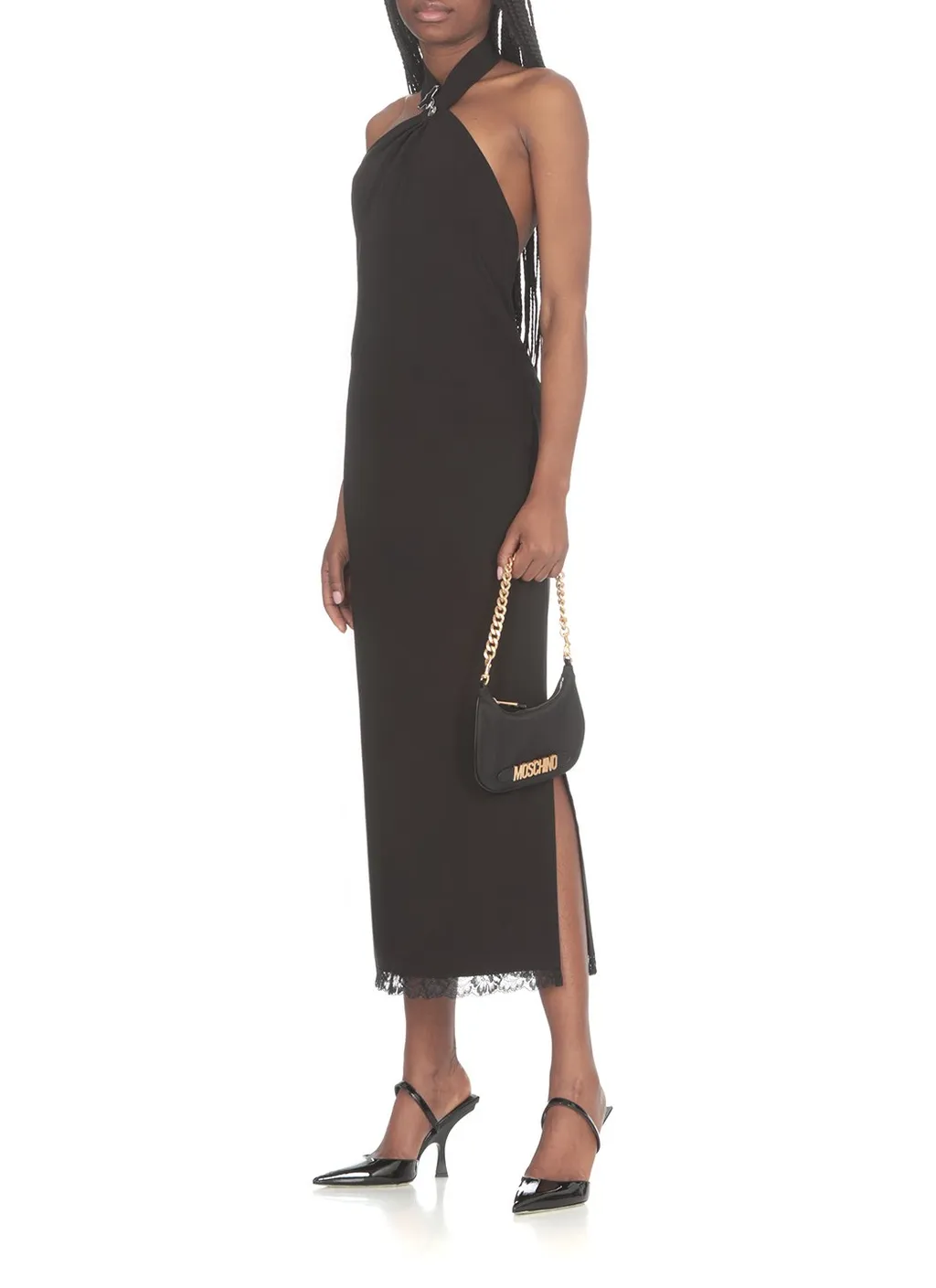 Moschino Jeans Halterneck Sleeveless Midi Dress