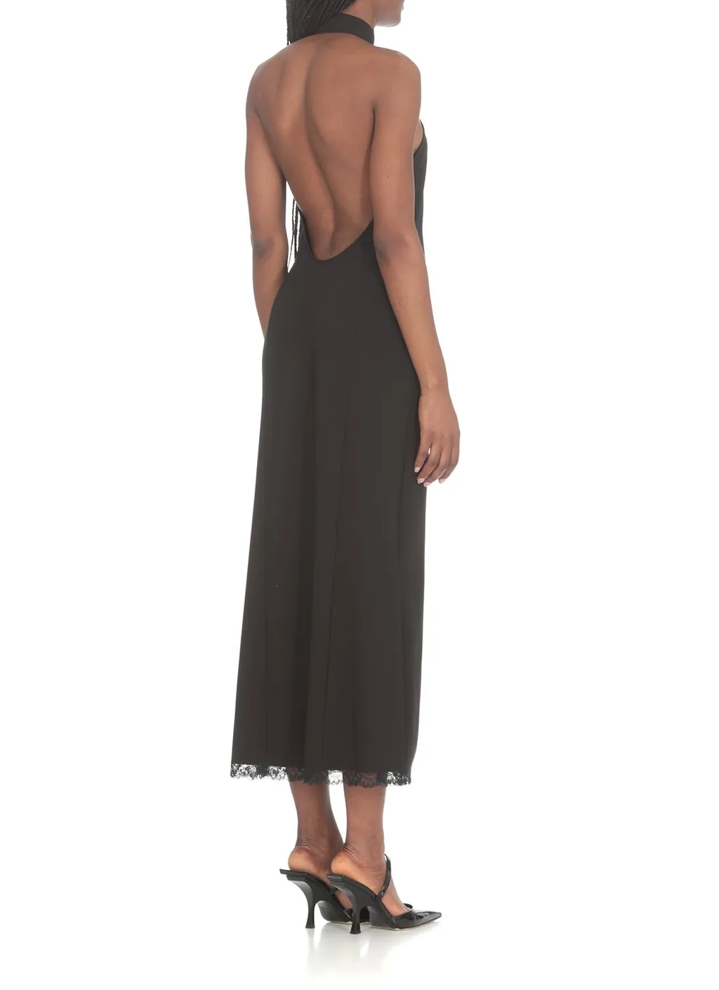 Moschino Jeans Halterneck Sleeveless Midi Dress