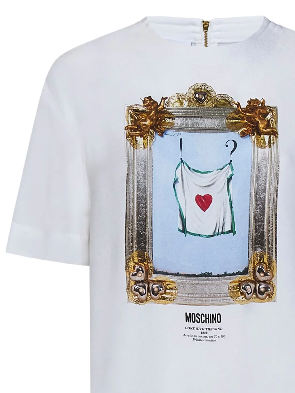 Moschino Painting-Printed Crewneck T-Shirt