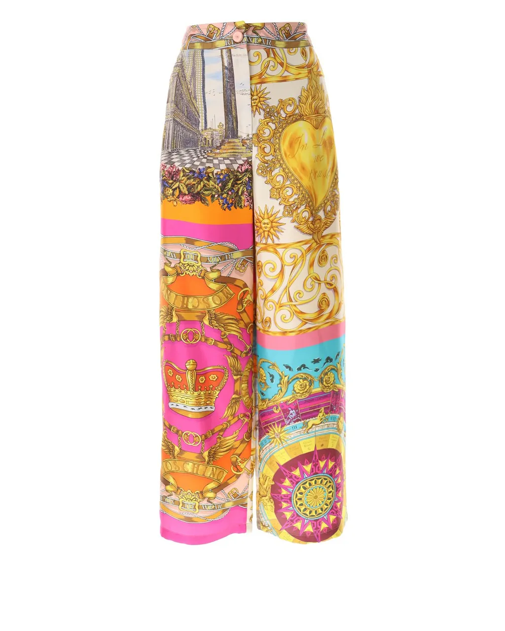 Moschino Scarf Printed Twill Trousers