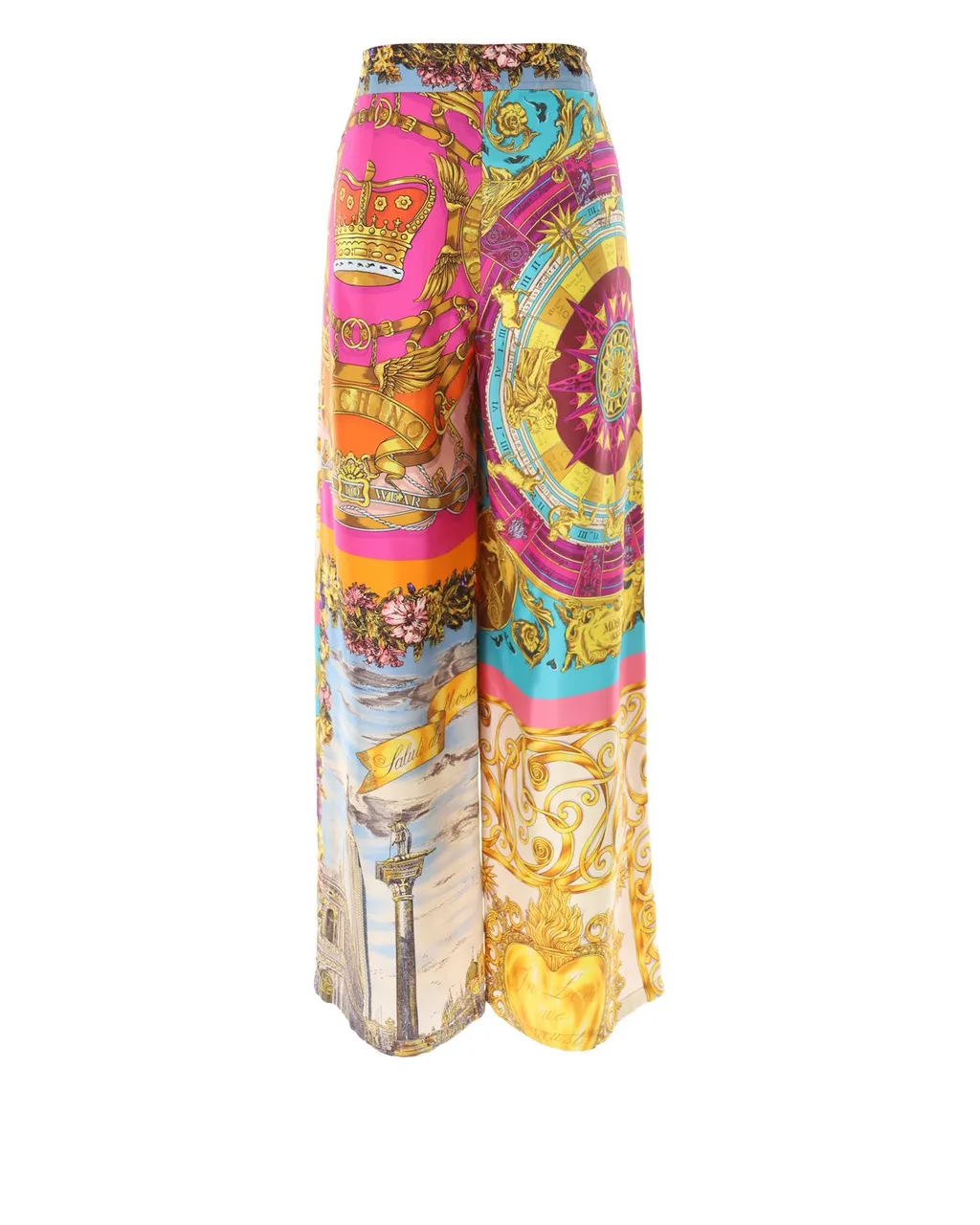 Moschino Scarf Printed Twill Trousers