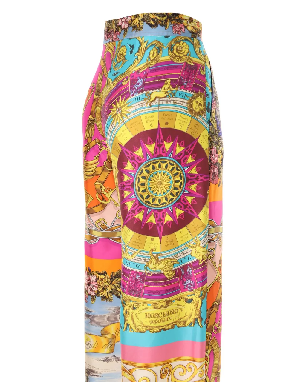 Moschino Scarf Printed Twill Trousers