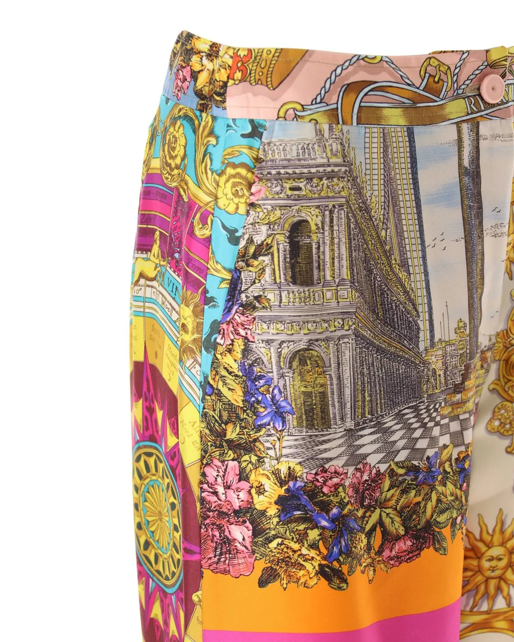Moschino Scarf Printed Twill Trousers