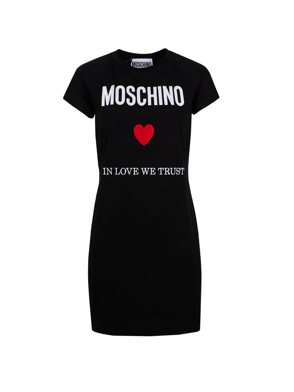 Moschino Logo Embroidered T-Shirt Dress