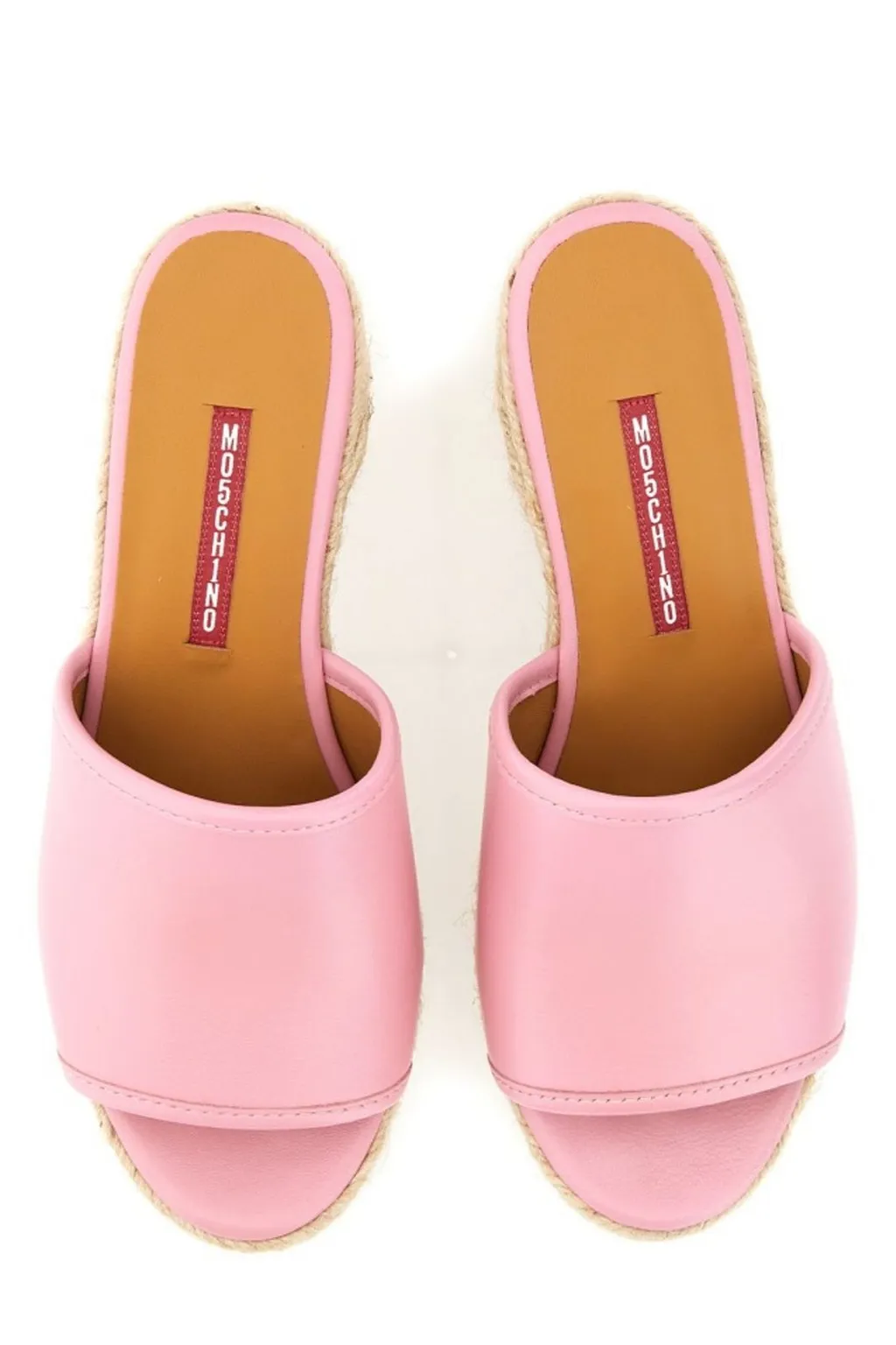 Moschino Jeans Heeled Slip-On Sandals