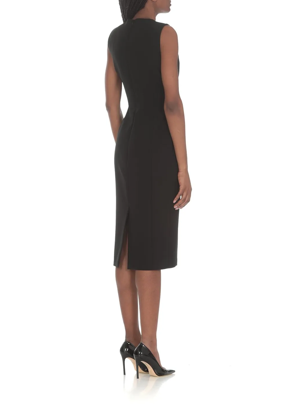 Moschino Heart-Detailed Sleeveless Midi Dress