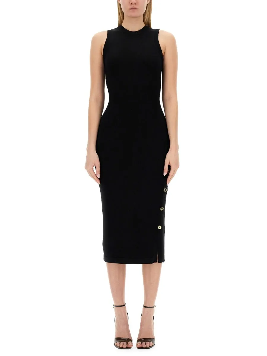Moschino Sleeveless Buttoned Dress