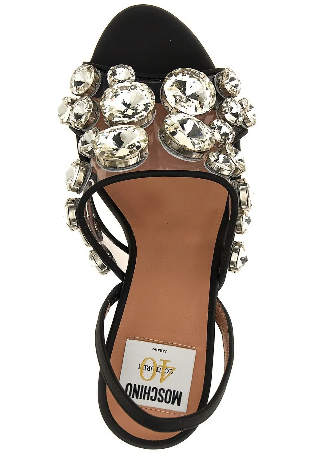 Moschino Embellished Slingback Sandals