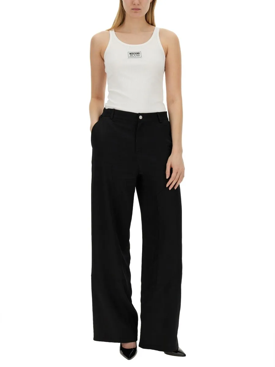 Moschino Wide Leg Trousers