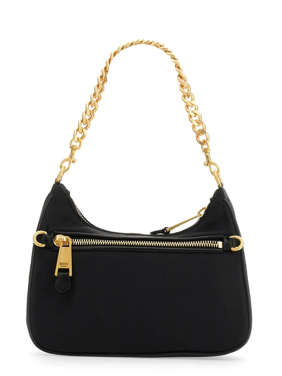 Moschino Logo Lettering Hobo Bag