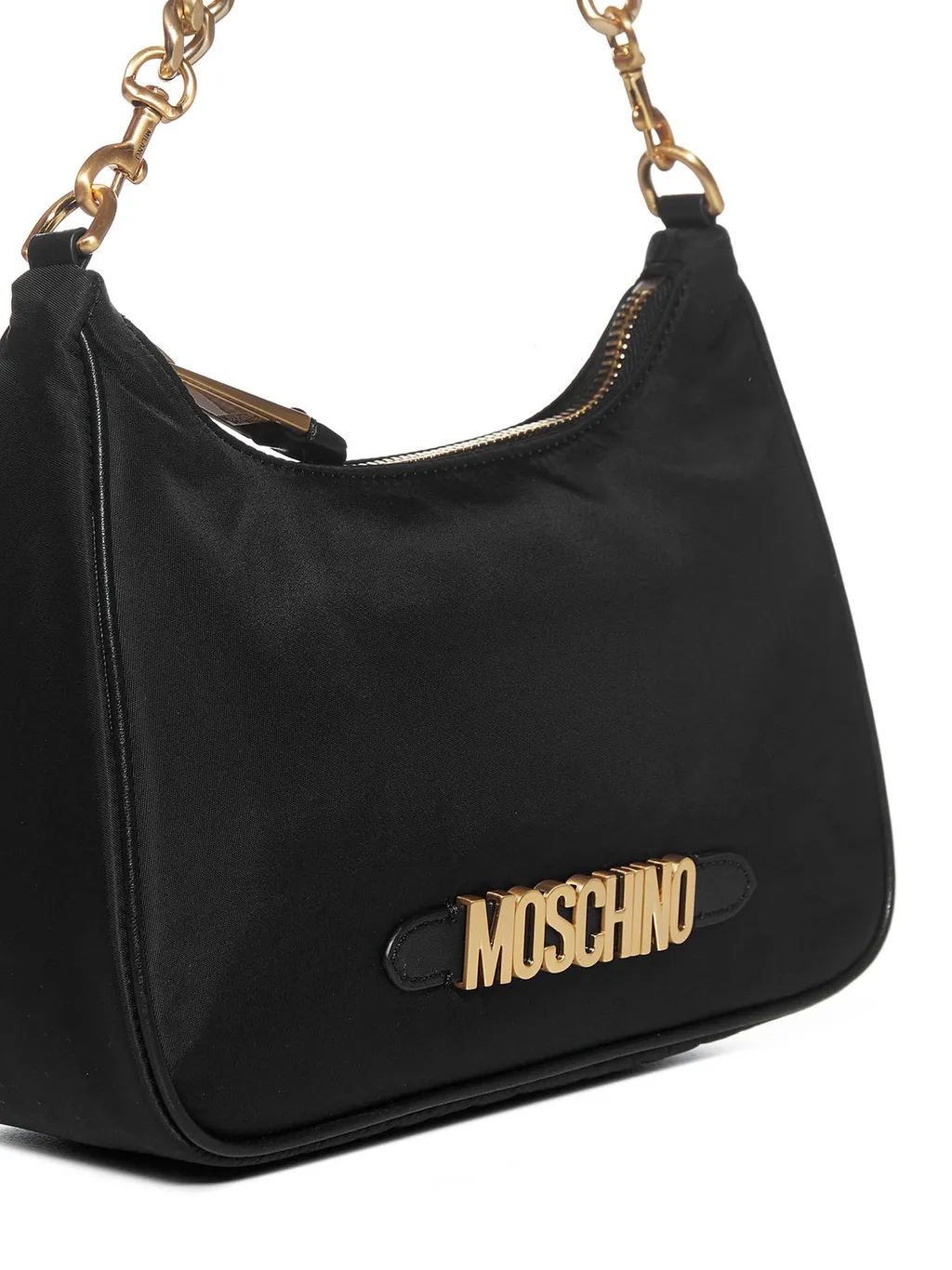 Moschino Logo Lettering Hobo Bag