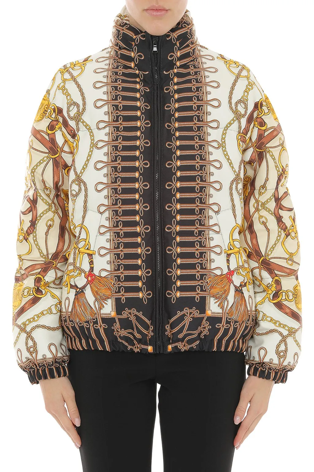 Moschino Bear-Printed Zipped Jacket