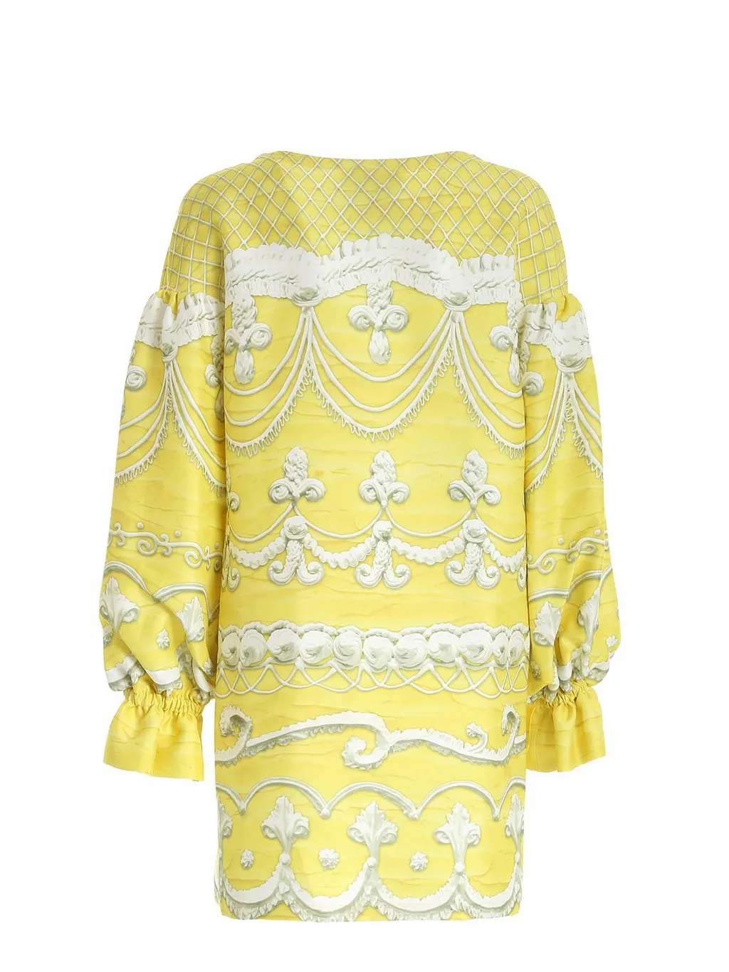 Moschino Icing Print Puff-Sleeved Dress