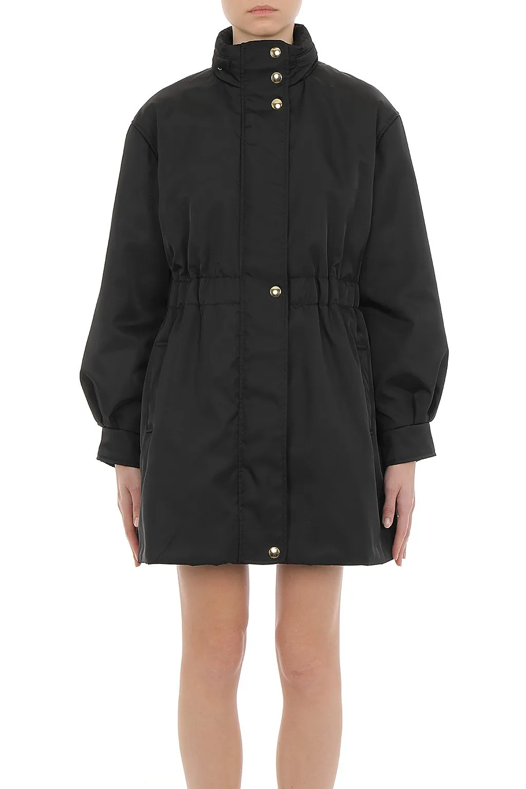 Moschino Logo Charms Elasticated-Waist Coat
