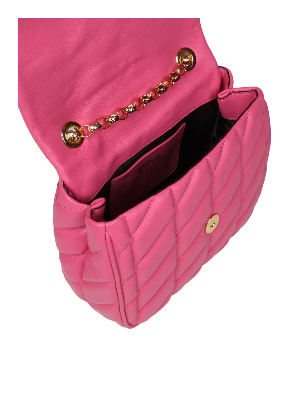 Moschino Quilted Chain Linked Shoulder Bag